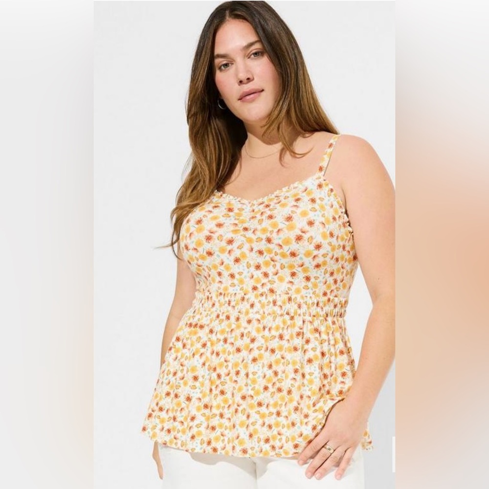Torrid Floral Tank Top Size 3X New